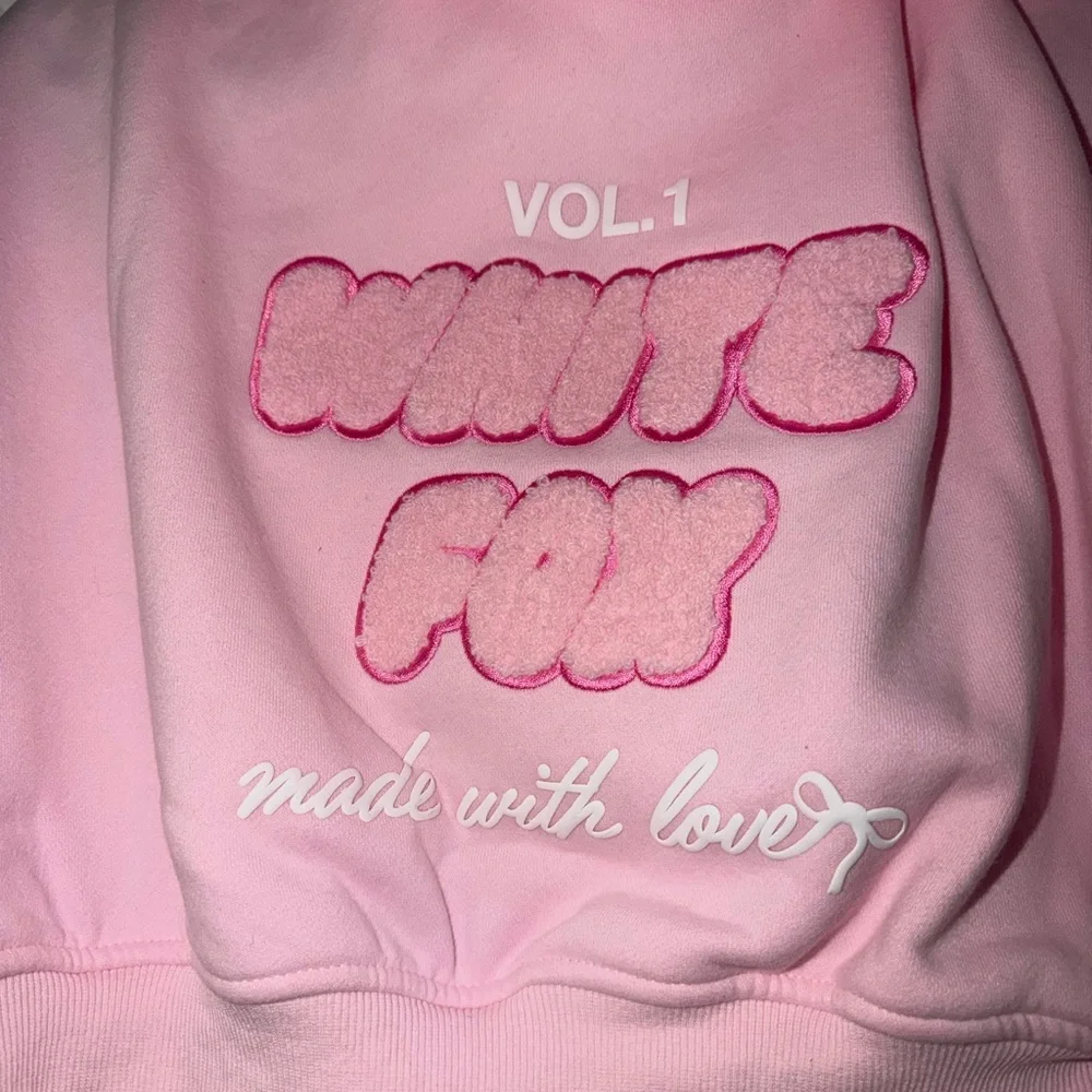NWT! WHITE FOX- cropped zip front hoodie - Picture 8 of 8